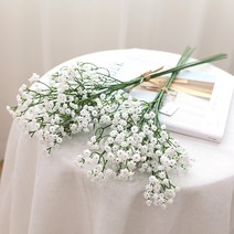 조아트 조화 고급 안개꽃가지 5p 2세트, 화이트
