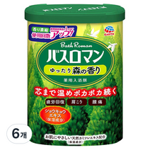바스로망 입욕제 산림, 600g, 6개