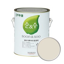 노루페인트 순앤수 KS 2급 벽지 벽면용 수성페인트 4L, 오트밀13 (NR7067)