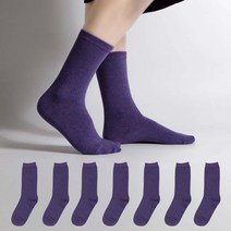시너싹스 여성용 프리미엄 무지 장목 베이직 양말 8족 세트