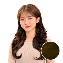 벨리음 벨크로 붙임머리피스 세미글램 웨이브, B (브라운), 5피스