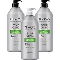 케라시스 두피 클리닉 단백질 샴푸 980ml x 2p + 컨디셔너 980ml 세트, 1세트
