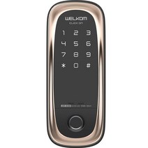 웰콤 지문인식 보조키 디지털 도어락 클릭온 CLICK ON (WR-65B), WR-65B