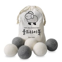 몽트노블 양모 울드라이어볼, 1개, 6개입