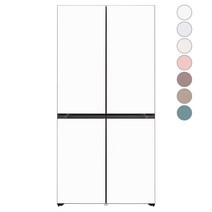 [색상선택형] LG전자 디오스 오브제컬렉션 빌트인타입 베이직 4도어 냉장고 글라스 610L 방문설치