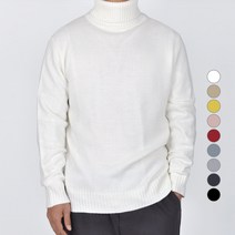 가이스토리 남성용 터틀넥 무지 듀엣 폴라 니트