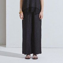 ALANITHEGREY 여성용 크리즈 밴딩 팬츠