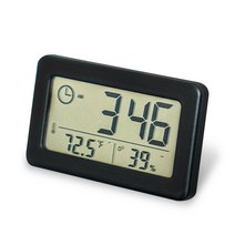 생활공식 디지털 온습도계 블랙, 1개