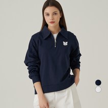Elle Girl 그래픽 하프집 스웻셔츠 TIGER