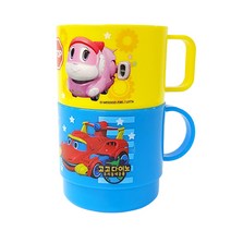 르번 고고다이노 도형컵 2종 세트, 혼합색상, 1세트