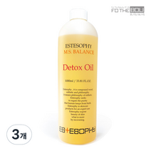 에스테소피 M S 밸런스 슬리밍 데톡스 바디마사지 오일 파인마조람향, 3개, 1000ml