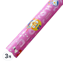 뽀로로 증착롤 포장지 대 53cm x 12m, 핑크, 3개