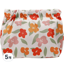 디에스 휴대용 방수 미니 파우치, 화이트, 5개