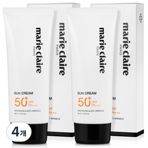 마리끌레르 선크림 SPF50+ PA+++, 4개, 60ml