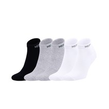 네파 호아프로스트 스니커즈 양말 5종 세트 NPDHFSNL, 블랙, 블랙, 그레이, 화이트, 화이트