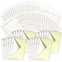투영디자인 파스텔 컬러봉투 편지지 40p + 편지봉투 20p, 베이지, 1세트