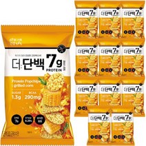 빙그레 건강tft 더단백 팝칩 군옥수수맛, 12개, 44g