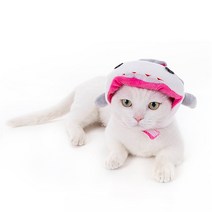 파스텔펫 동물 캐릭터 반려동물모자, 상어