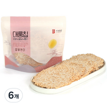 작월담 대룽칩 찹쌀현미 누룽지, 180g, 6개