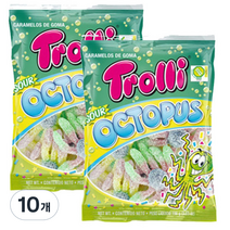 트롤리 사우어 옥토퍼스 젤리, 100g, 10개