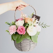 모리앤 귀여운 통통 꽃바구니, 핑크통통