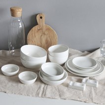 끌리메 크림화이트 2인 한식기세트 15p, 1세트, 9종