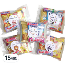 주주나라 땡큐 간식 선물 세트, 과자 6종, 15세트