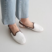 단골언니 여성용 엔플로워 펀칭 플랜 샌들