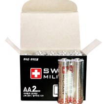 스위스밀리터리 AA LR6 2SW 건전지 벌크, 20개입, 1개