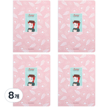 플라잉웨일즈 빨강머리앤 스티치 노트, 플라워, 8개