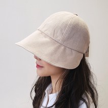 제이제이나인 여성용 뒷 벨크로 보넷 면 벙거지 JS522