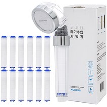 코시나 메가수압 트리플 정수샤워기 + 필터 12p, 1세트