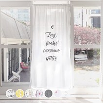 북유럽 가리개 바란스 도어 커튼