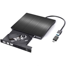 [외장usbdvd-rom] 림스테일 USB 3.0 DVD RW 멀티 외장형 ODD + C타입 젠더 세트, LM-19(BK)