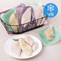 브랜드닭 스팀 닭가슴살 혼합 오리지널 100g x 4팩 + 청양고추 100g x 4팩 + 갈릭 100g x 3팩 세트 (냉동), 1세트