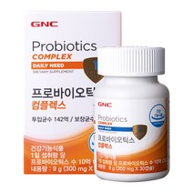 GNC 프로바이오틱스 콤플렉스, 1개, 30캡슐
