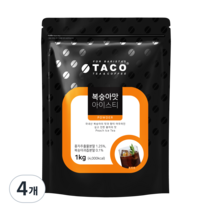 타코 복숭아맛 아이스티 분말, 1kg, 1개입, 4개