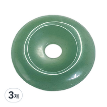 옥 괄사, 3개, 도넛(BJ4-2)