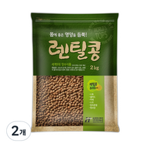 현대농산 해담터 갈색렌틸콩, 2kg, 2개