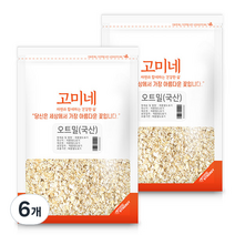 고미네 오트밀, 500g, 6개