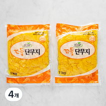 싱그람 꼬들단무지, 1kg, 4개