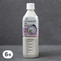맑은물에 참좋은 국산 흑임자콩물, 500ml, 6개