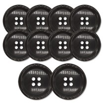 동대문단추왕 소뿔02(H05) 25mm, BK유광, 10개