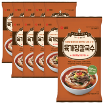 샘표 육개장칼국수, 125g, 10개