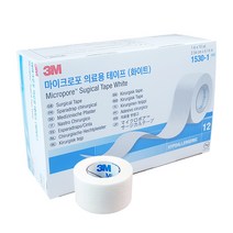 쓰리엠 흰색 종이반창고 1530-1, 12개