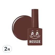베씨 컬러 젤 11ml, BG14 벽돌 브라운, 2개