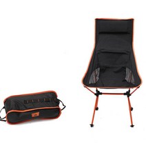 쿨맨 초경량 릴렉스 캠핑의자 A형, Orange, 1개