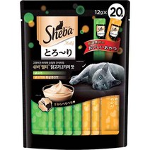 쉬바 멜티 고양이 파우치 간식 닭고기 10p + 닭고기와 흰살생선 10p, 닭고기2가지맛, 1세트
