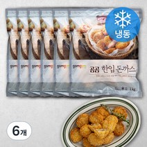 곰곰 한입 돈까스 (냉동), 1kg, 6개
