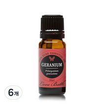 러브바스 아로마 에센셜오일 제라늄, 10ml, 6개